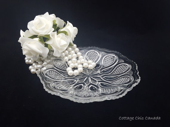 EAPG US Glass New Jersey Clear 8" Plate Dish