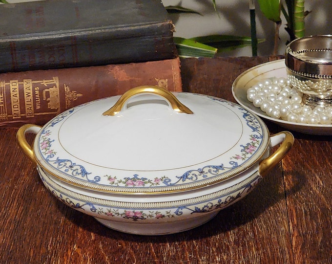 Art Deco Noritake Chanlake Covered Bowl