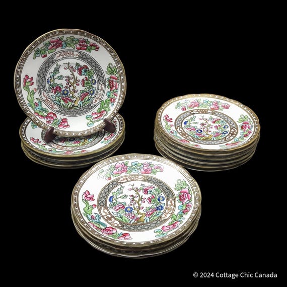 Coalport Indian Tree Tea Cup Saucer, English Fine Bone China