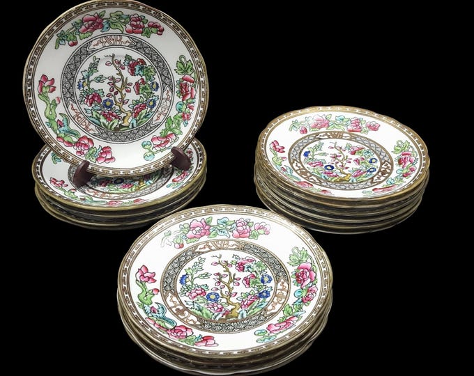 Coalport Indian Tree Tea Cup Saucer, English Fine Bone China
