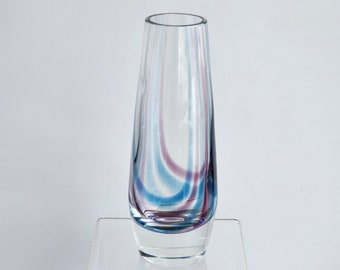 Caithness Scotland Handblown Art Glass Teardrop Vase – Modernist Design