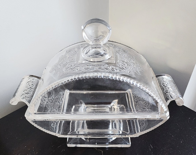 EAPG Riverside Jersey Lily Glass Compote Bowl from the 19th Century