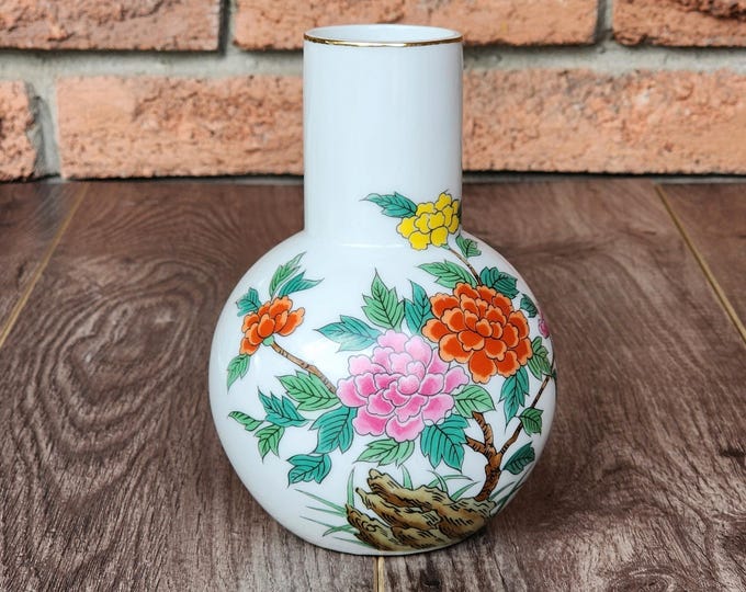 Japanese Ceramic Flower Blossom Bulb Bud Bloom Vase for Modern Home Decor Gifts