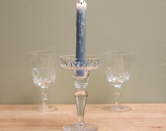 Edinburgh Crystal Mid Century Candlestick Holder