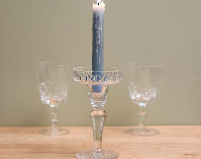 Edinburgh Crystal Mid Century Candlestick Holder
