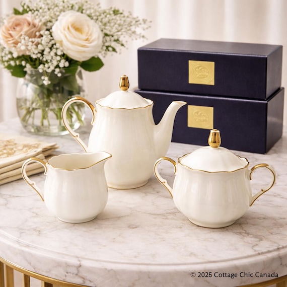 Mikasa Fine Bone China Coffee Set – 24K Gold Trim Trio With Boxes – Japan