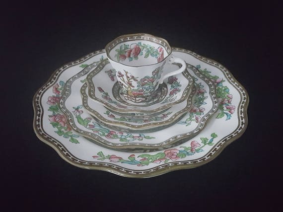 イギリス COALPORT インディアンツリー　アンティーク 5点セット c109a97326a62d752cecfebdd093a2