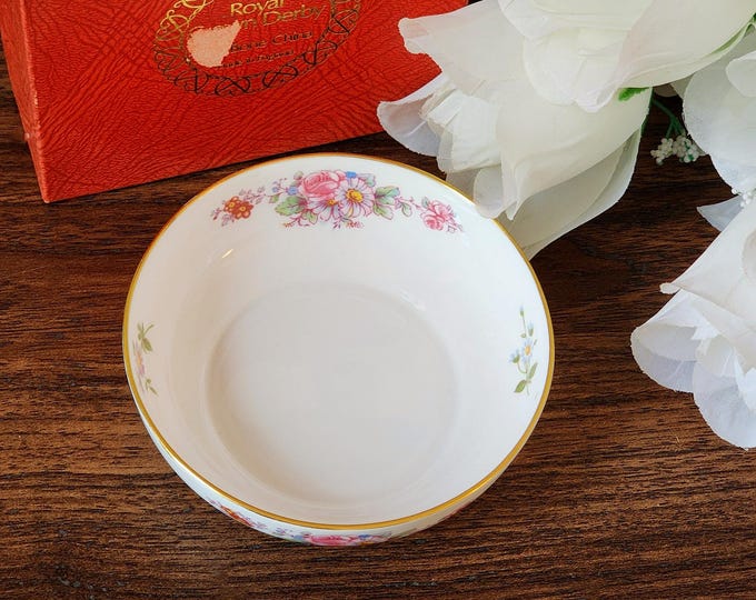 Royal Crown Derby Posies Trinket Jewelry Box Dish