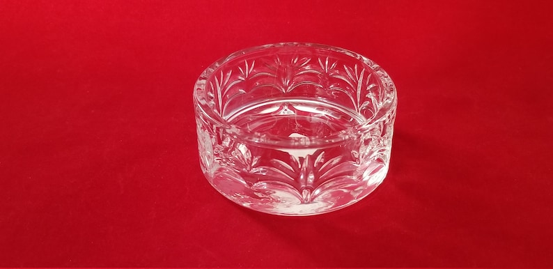 Vintage 2 Piece CrackerCondiment Set Pattern Chip and Dip Set Veg and Dip 24/% Lead Crystal Portico Pattern by CRYSTAL CLEAR INDUSTRIES