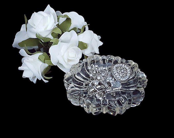 Hazel Atlas Glass Ashtray Dish - Mid Century Modern