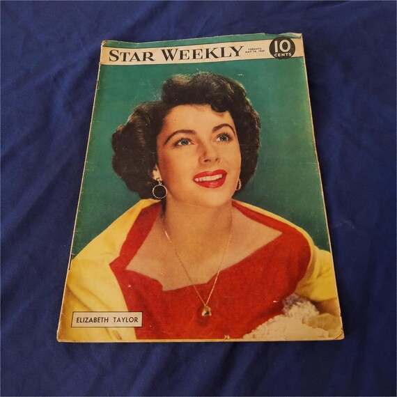 1949 Star Weekly Movie Magazine with Elizabeth Taylor Cover