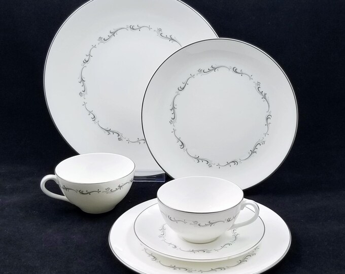 Royal Doulton Coronet Fine Bone China Teacup Set and Plates