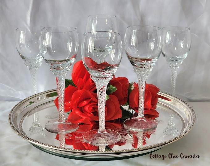 Bohemia Crystal-Crystalex Suzanne Wine Glasses, Set of 6, for Weddings and Holiday Parties