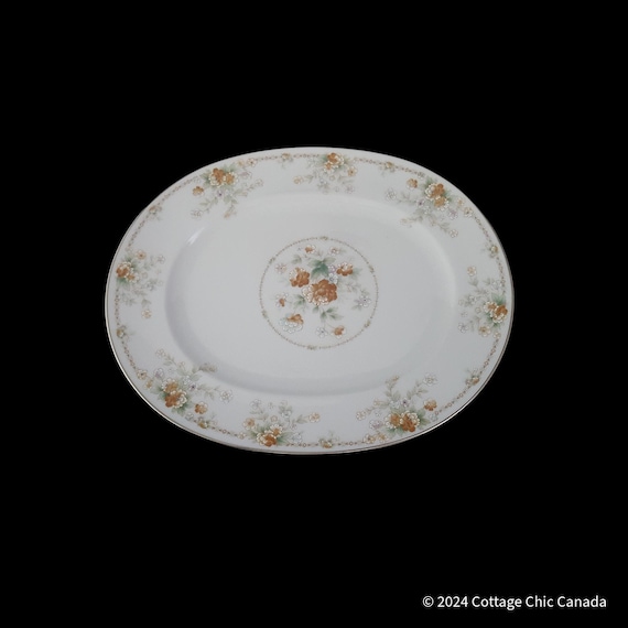 Noritake Roundelay Fine Bone China 13" Oval Serving Platter