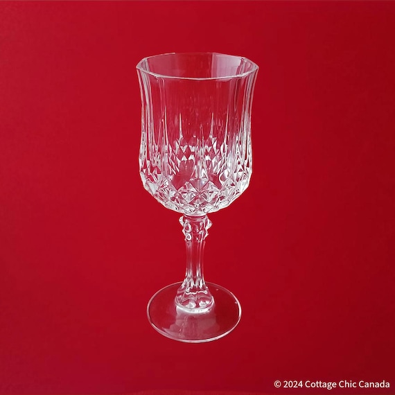 Cristal d’Arques Longchamp Wine Glass – Vintage French Crystal Goblet