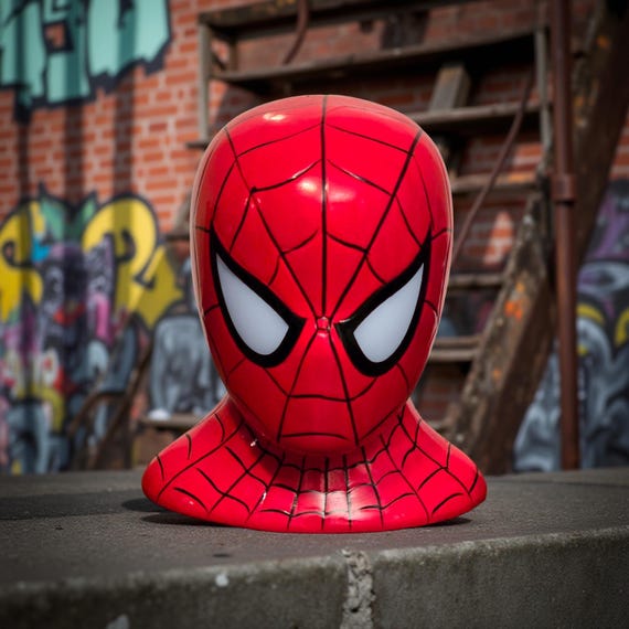 Marvel Spider-Man Ceramic Bank – Red Mask Design – Superhero Collectible Home Decor