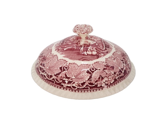 Mason's Vista Pink Lid for Antique Vegetable Bowl Dish