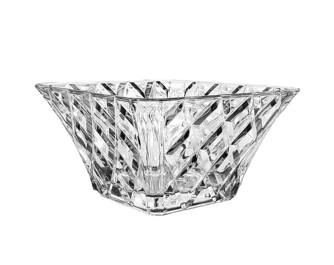Mikasa Crystal Diamond Sparkle 9" Square Bowl