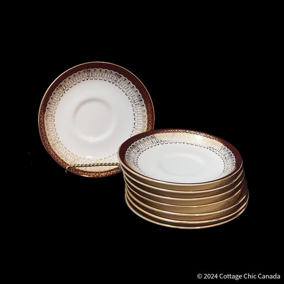 Royal Grafton Majestic Gold Fine Bone China Saucers, Sets of 2 or 4
