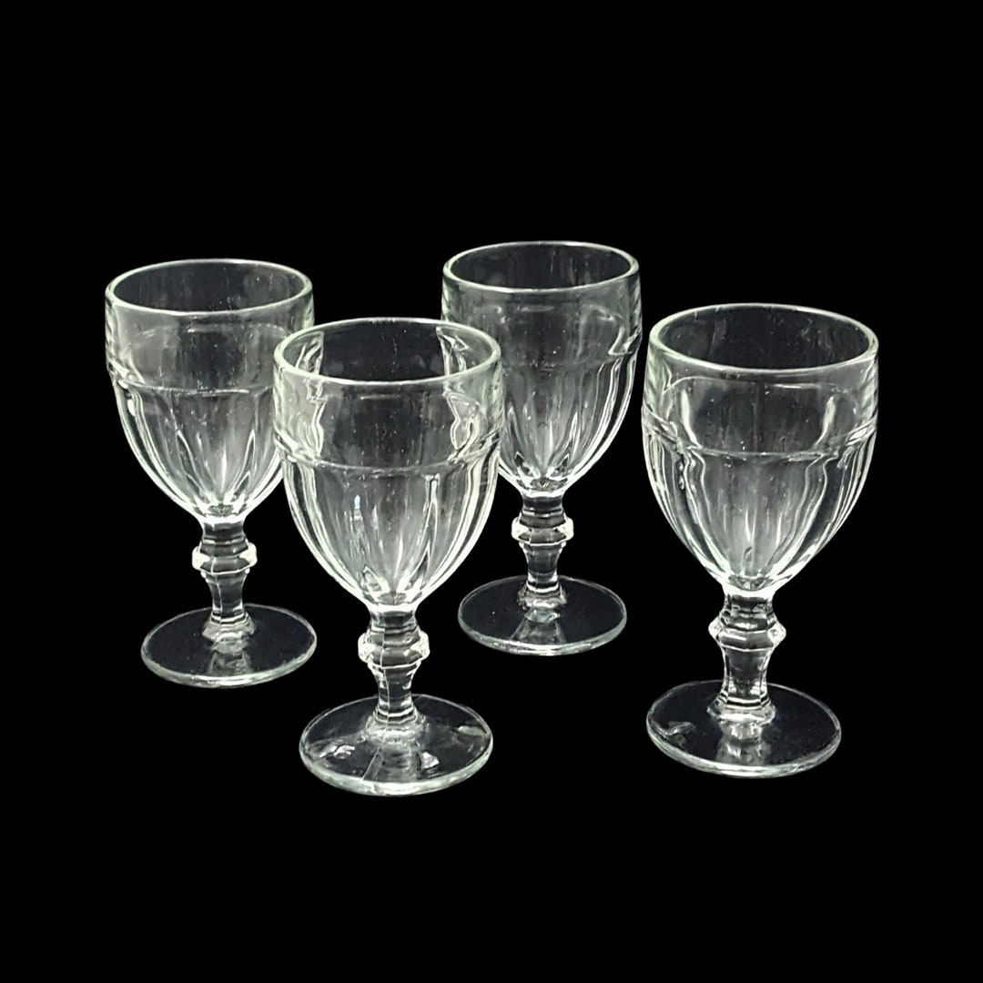 Amazing Vintage Libbey Glassware Set of 4 Water Goblets or Etsy