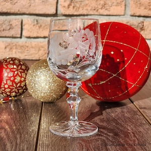 Beyer Czech 6 1/4 "Weinglas Becher, Elegantes Feines Kristall