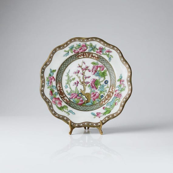 Coalport Indian Tree Scalloped Luncheon Plate – Fine Bone China England