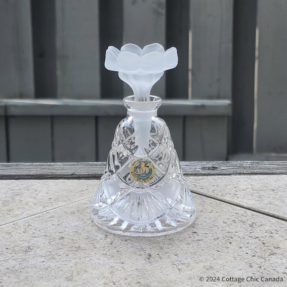 Hofbauer Art Deco Style Perfume Bottle Handcrafted from 24% Lead Crystal