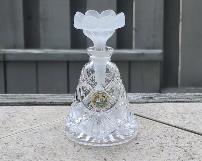 Hofbauer Art Deco Style Perfume Bottle Handcrafted from 24% Lead Crystal