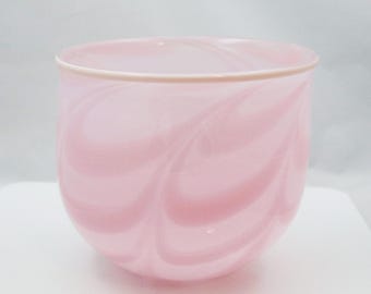 Anna Ehrner Kosta Boda Pink Glass Bowl
