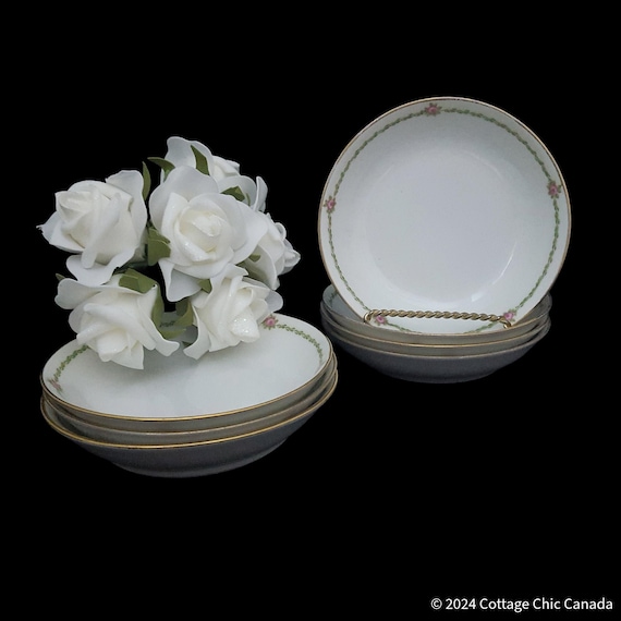 Limoges Porcelain Fruit Bowls: CH Field Haviland Schleiger 201, Set of 7