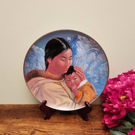 Nori Peter “Motherhood” Collector Plate – Misprinted as “Northern Lullaby,” 1978, Autographed by Artist