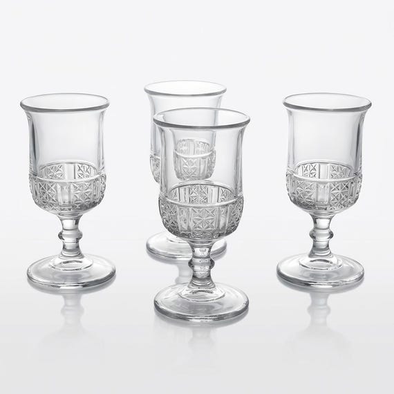 EAPG Cordial Glasses – Dalzell Gilmore & Leigh USA circa 1890s