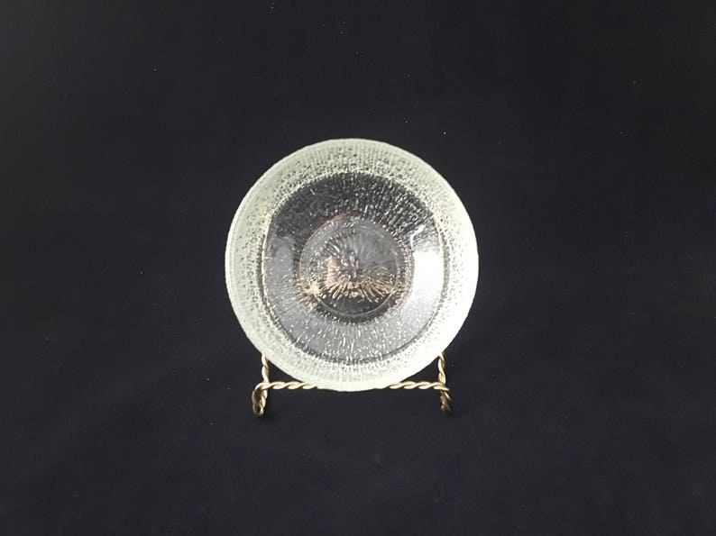 Crystal Ice pattern 5 Fruit Bowl by Indiana Glass Company ~ Vintage 1980/'s