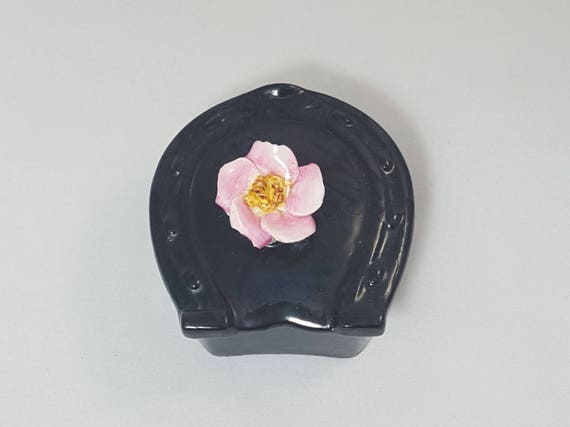 Coalport Horseshoe Pill Box! Pretty Ceramic Trink… - image 3