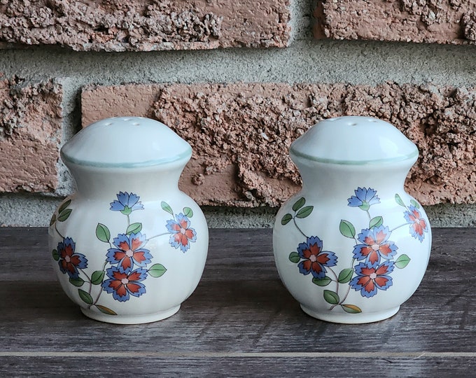 Mikasa Heirloom Salt and Pepper Shakers with Florals and Butterflies