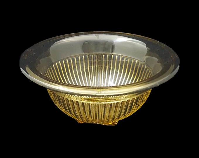 Federal Glass Golden Glow Mixing Serving Bowl in Art Deco Style