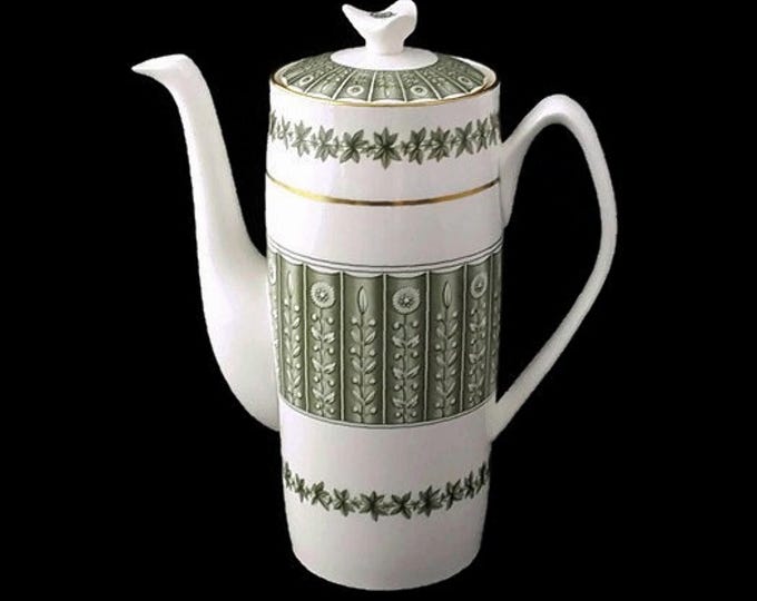 Spode Provence Coffee Pot or Teapot, Mid Century Fine Bone China