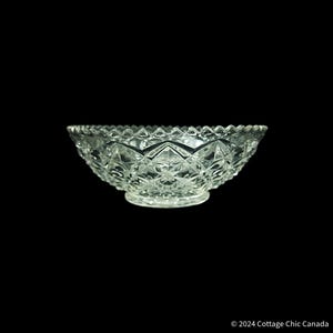 Imperial Glass Diamond Block 6 in Runder Schale für Obst, Süßigkeiten und Desserts