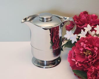 Vintage Insulated Jug, Thermal Gravy & Sauce Server, Stainless Steel Liner