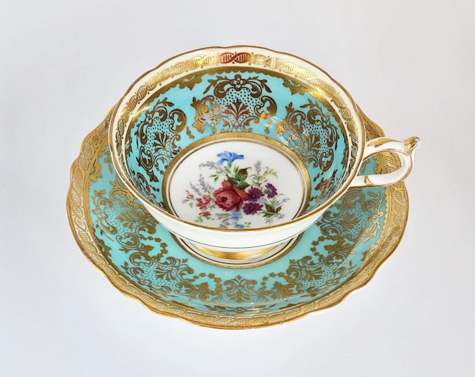 Paragon Double Warrant Teacup Set, Fine Bone China Tea Cup and Saucer, Made in England
