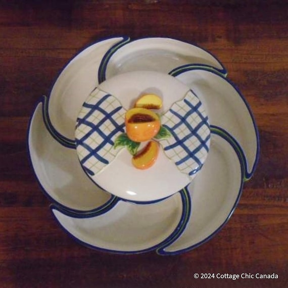 Ganz Bella Casa 8 Pc Fruit or Vegetable Server with Dip Bowl