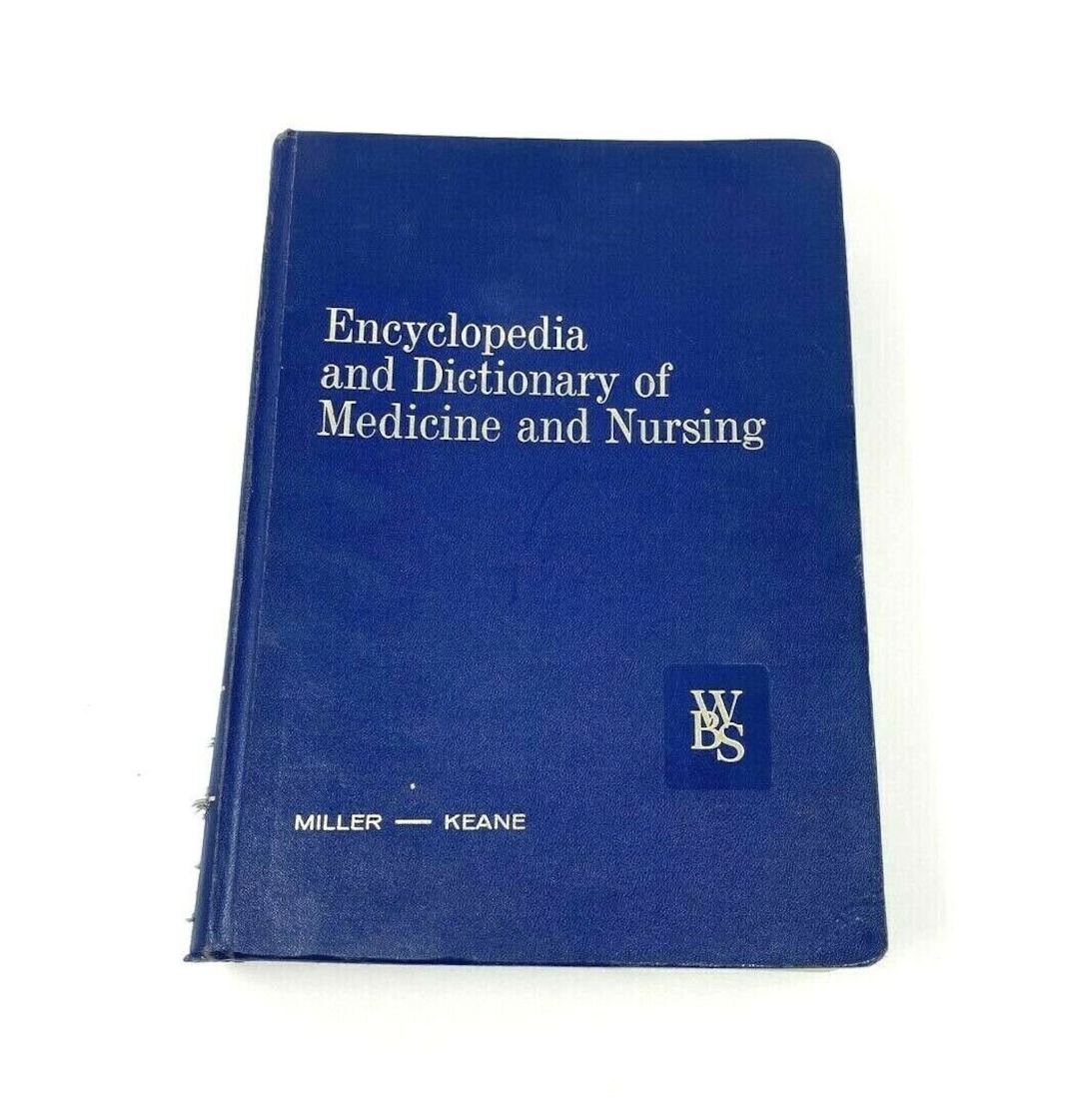 A Vintage Medical Textbook for Nurses From 1972 A Dictionary of