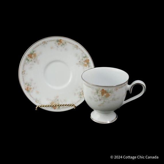 Noritake Roundelay Bone China Cup & Saucer Set