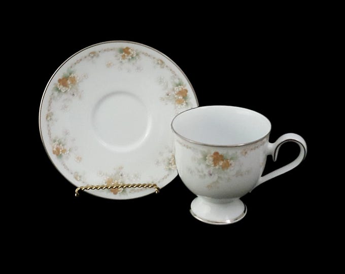 Noritake Roundelay Bone China Cup & Saucer Set