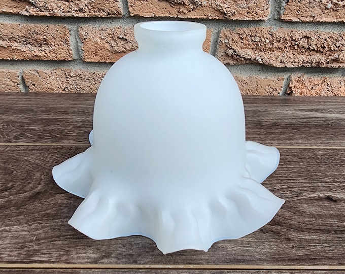 Shabby Chic Tulip Bell Lampshade, Mid Century Vintage Home Decor