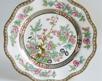 Antique Coalport Indian Tree – 5 Pc Place Setting – Fine Bone