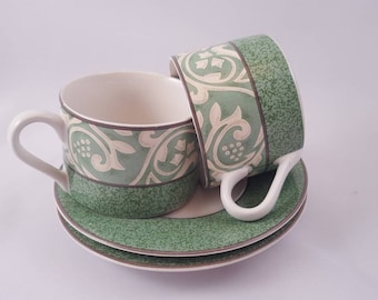 Set of 2 Sango Pavillion Tea Sets! Pretty Japanese Tea Cup Set! Sip Your Next Cup in Style! Free Shipping!