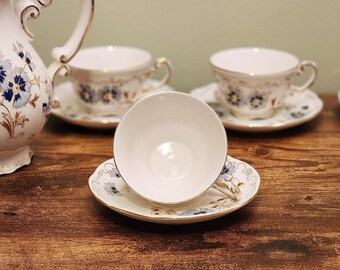 Zsolnay Demitasse Coffee Service for 6 – Vintage Hand Painted