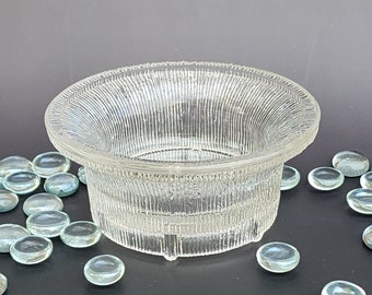 Dansk Kristallglasschale! Hübsche Schmuckschale aus Glas! Glas aus dem 20. Jahrhundert mit Space-Age-Design! Kostenloser Versand!