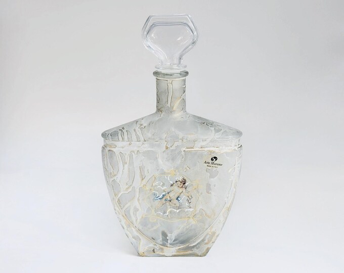 Arte Murano Creazioni Silvestri Glass Decanter Made in Italy